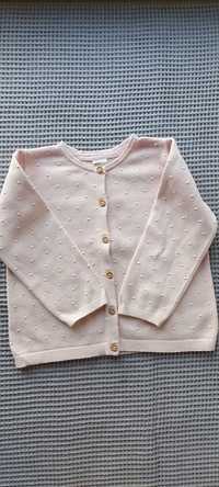 Sweterek różowy HM rozmiar 92