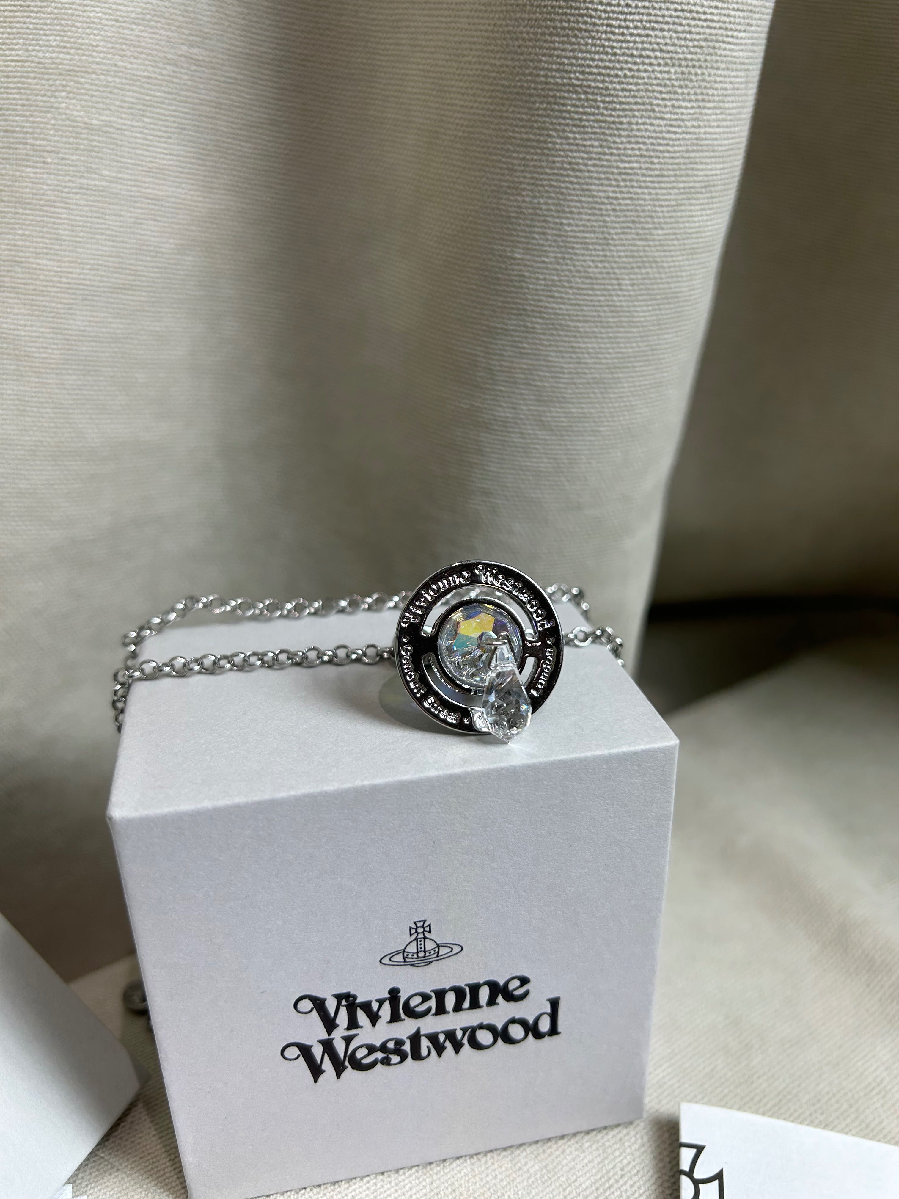 Vivienne Westwood Crystal Saturn Orb оригинал кулон подвеска