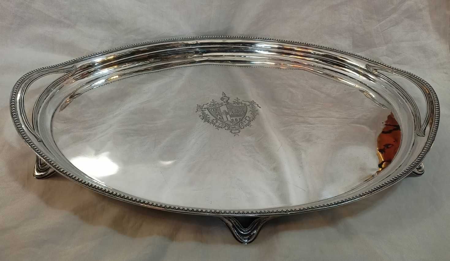 Tabuleiro Prata Dona Maria Brasão