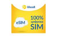 eSim стартовый пакет Lifecell Лайфсел есим киевстар водафон