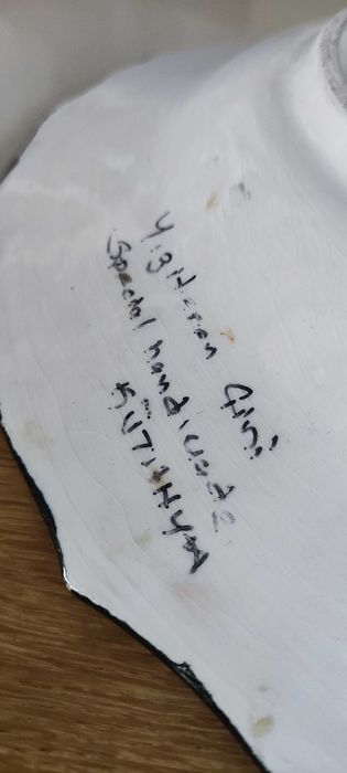 Ceramiczny talerz, ścienny, ręcznie zdobiony