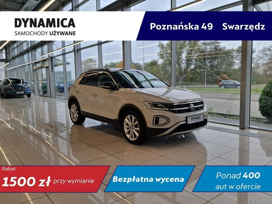 Volkswagen T-Roc Style 1.5TSI 150KM DSG 2022 r., salon PL, serwisowany, 74tys.km przeb.