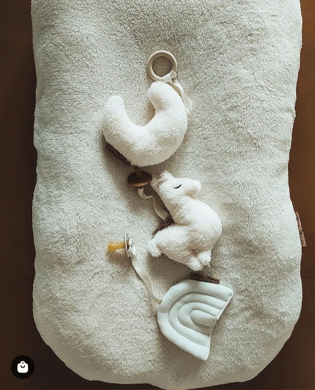 Kokon niemowlęcy me gniazdko niemowlęce snuggle pluszowy teddy