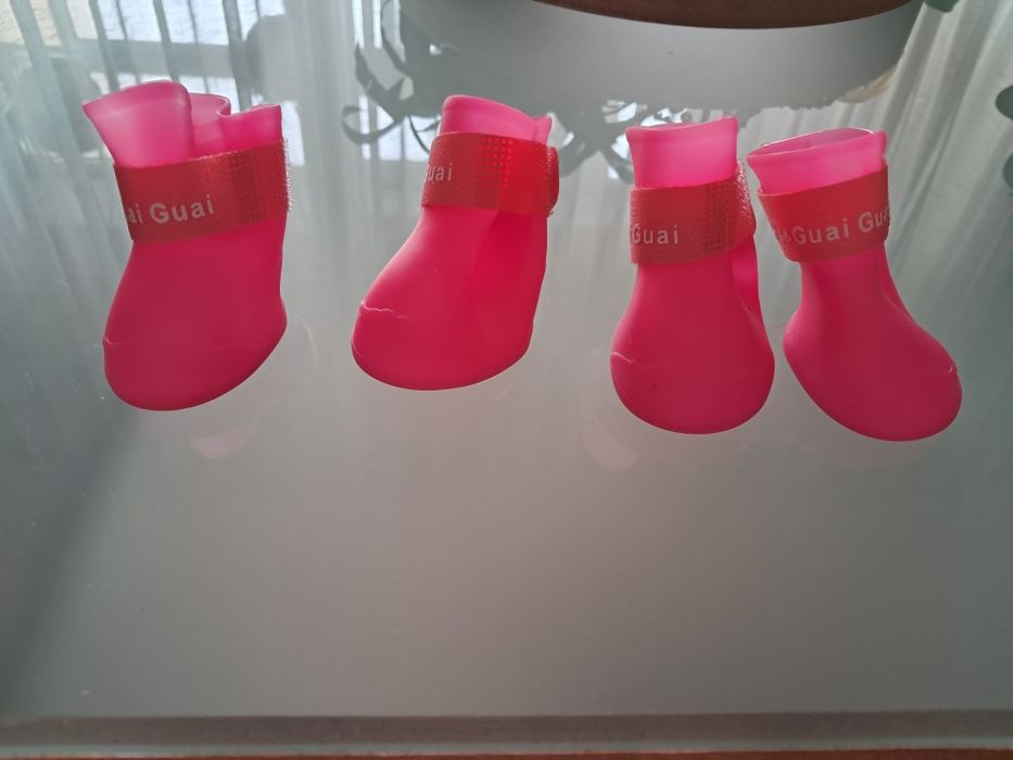 Pet Shoes-calçado em silicone para cadelinha
