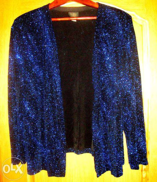 Платье с пиджаком блестящее бархатное Teddi evening, США