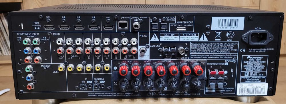 Pioneer vsx-920 amplituner 7.1 HDMI pilot