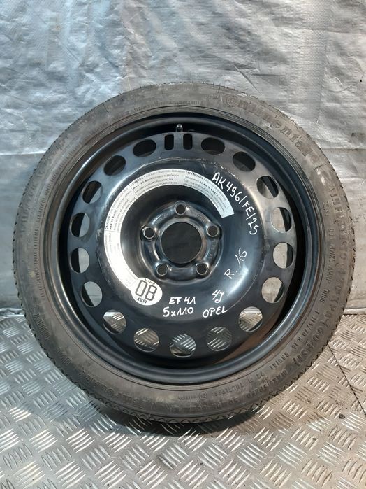 Koło Zapasowe Opel 5X110 Et41 4J Continental 115/70 R16 92M 2160132