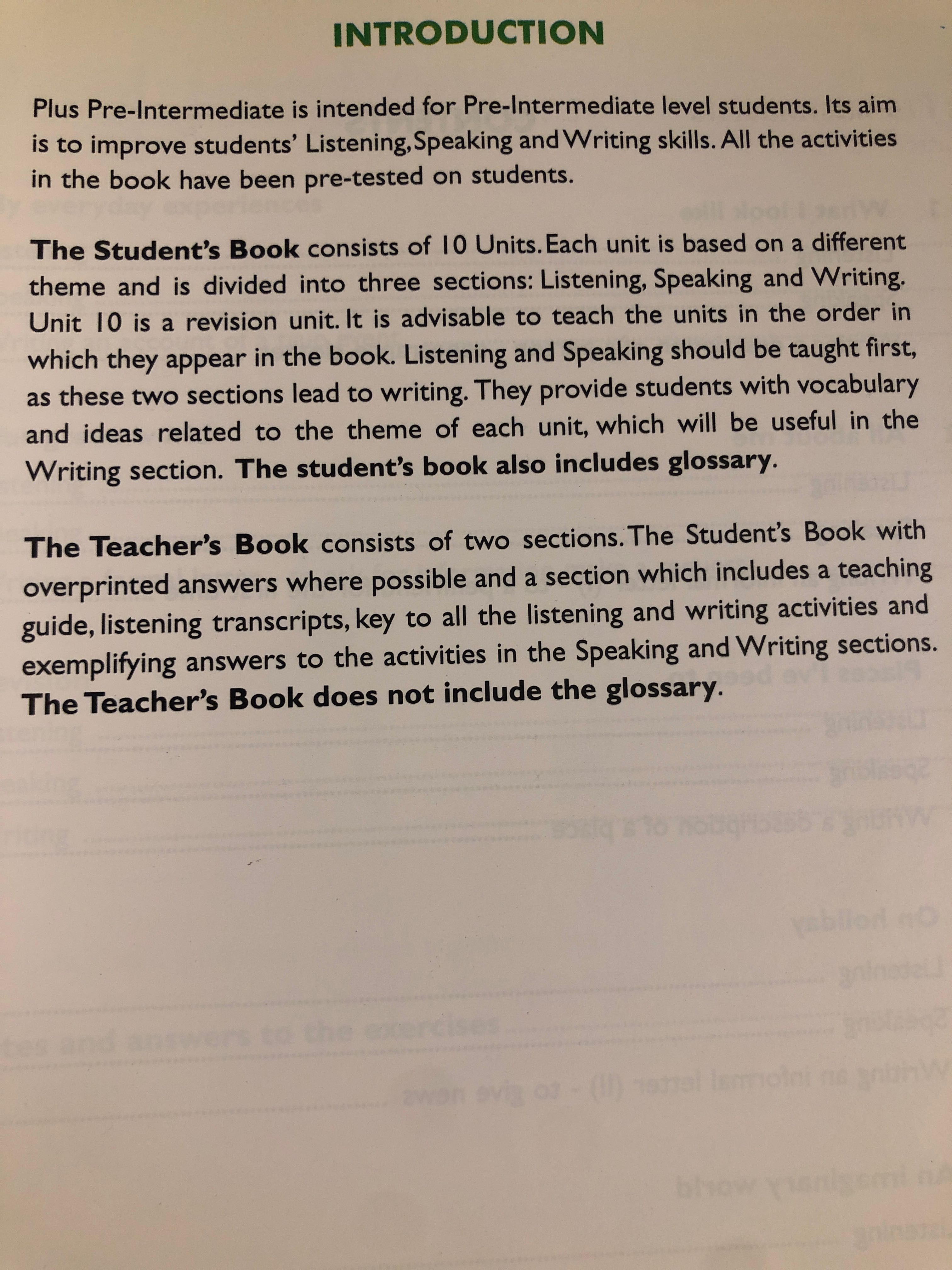 Listening,Speak,Writing Plus+Teacher's Book (kaseta gratis) Pre-Inter