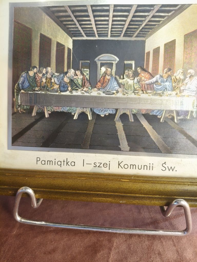 Stara reprodukcja obrazu ostatnia wieczerza 144
