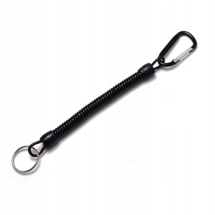 Brelok z elastyczną linką i karabinkiem
