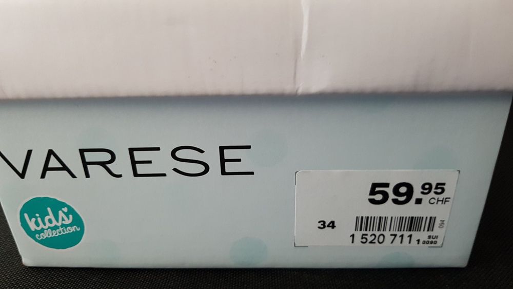 Кроссовки из нат.кожи VARESE 33,34р,оригинал.