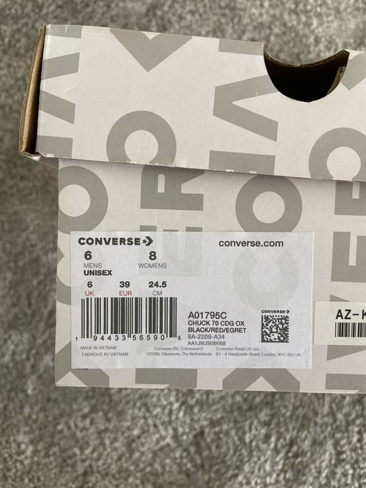 all star comme des garçons