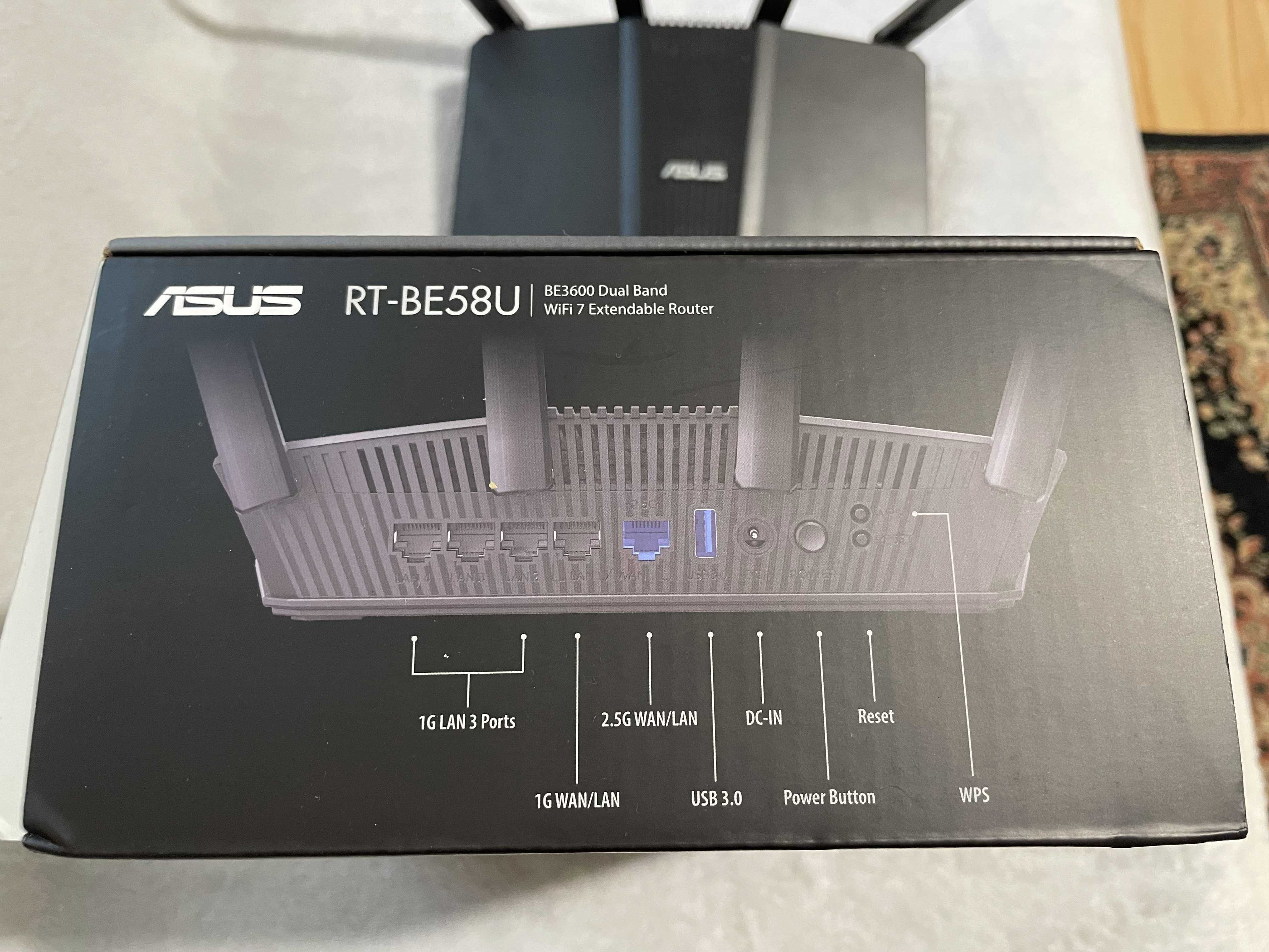 Router ASUS RT-BE58U BE3600 2.4/5 Ghz DualBand 802.11be