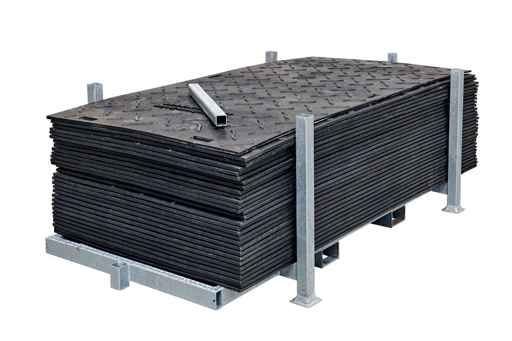 Droga tymczasowa - płyty nie MON - utwardzenie, zabezpieczenie gruntu