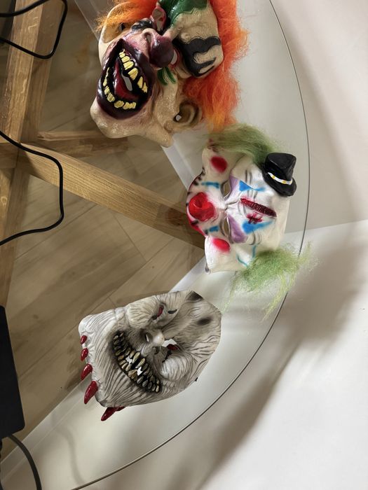 Страшные резиновые маски на хеллоуин