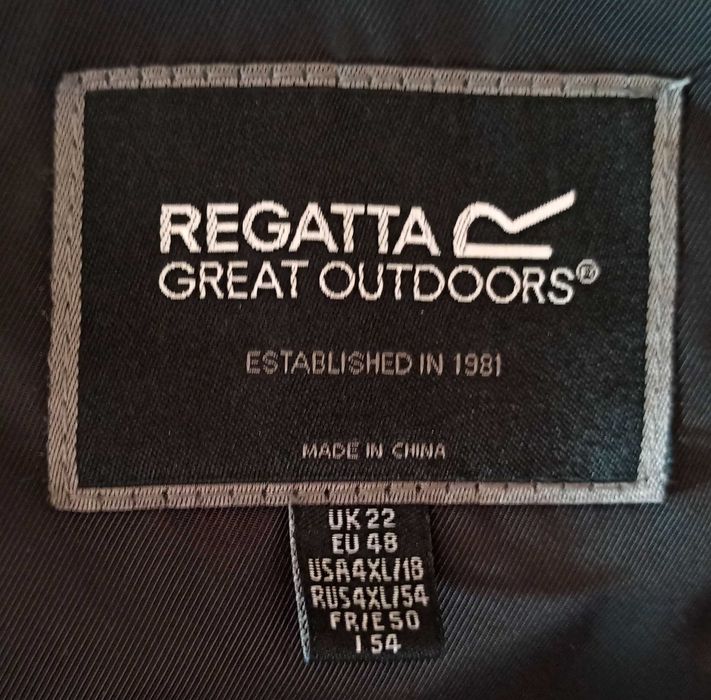 Czarna ocieplana kurtka zimowa z kapturem Regatta