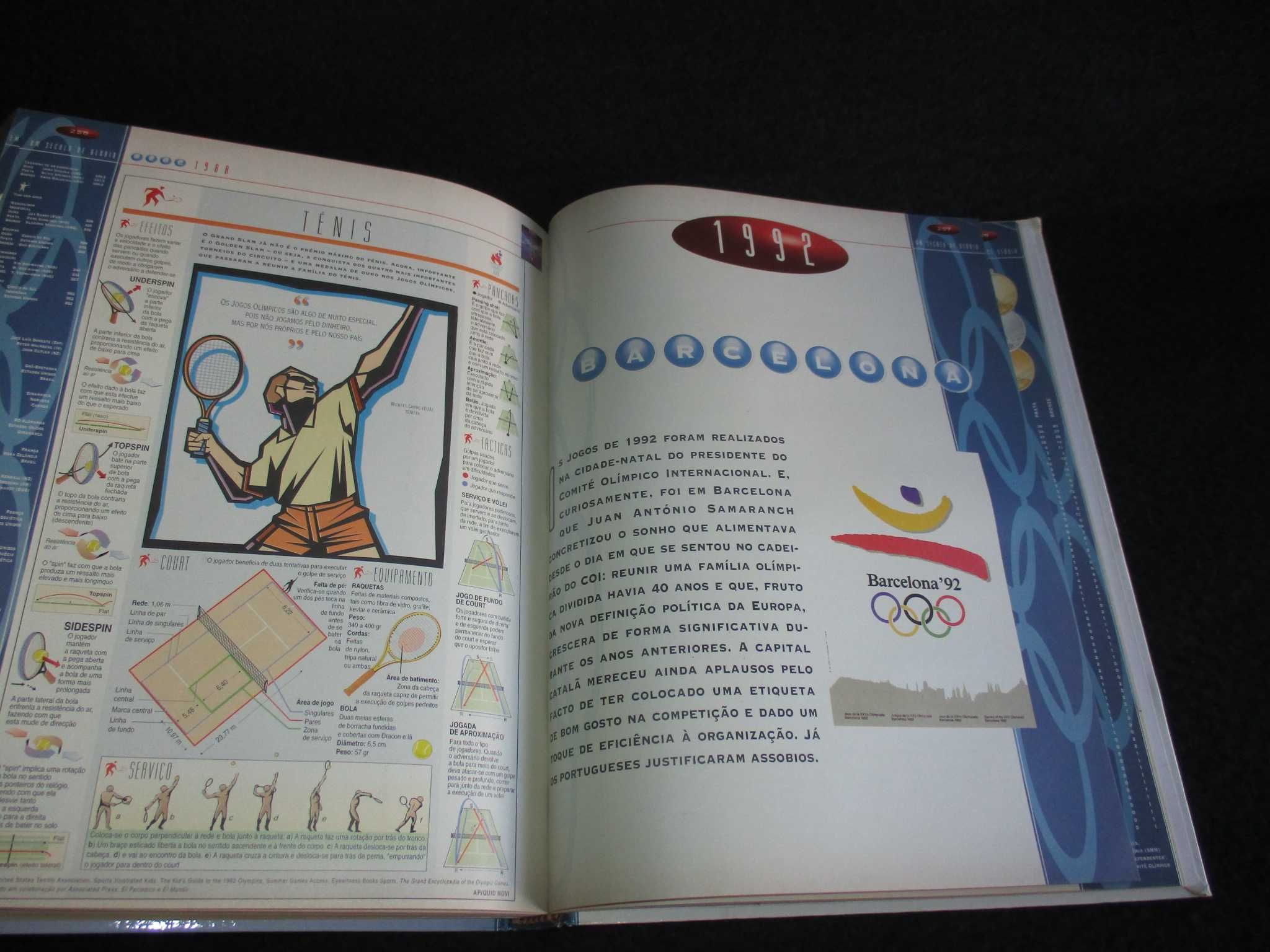 Livro Jogos Olímpicos Um Século de Glória Atenas 1896 a 1996 Atlanta