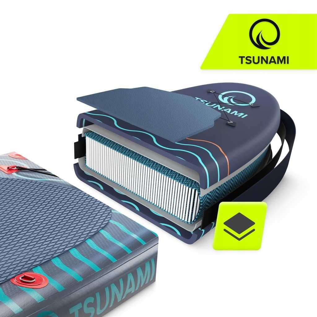 Саш дошка надувна TSUNAMI T03 нова двошарова 350 см