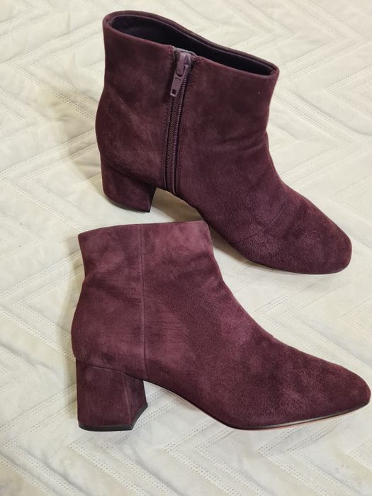 Полусапожки женские CLARKS, 39 размер,UK6,замшевые.