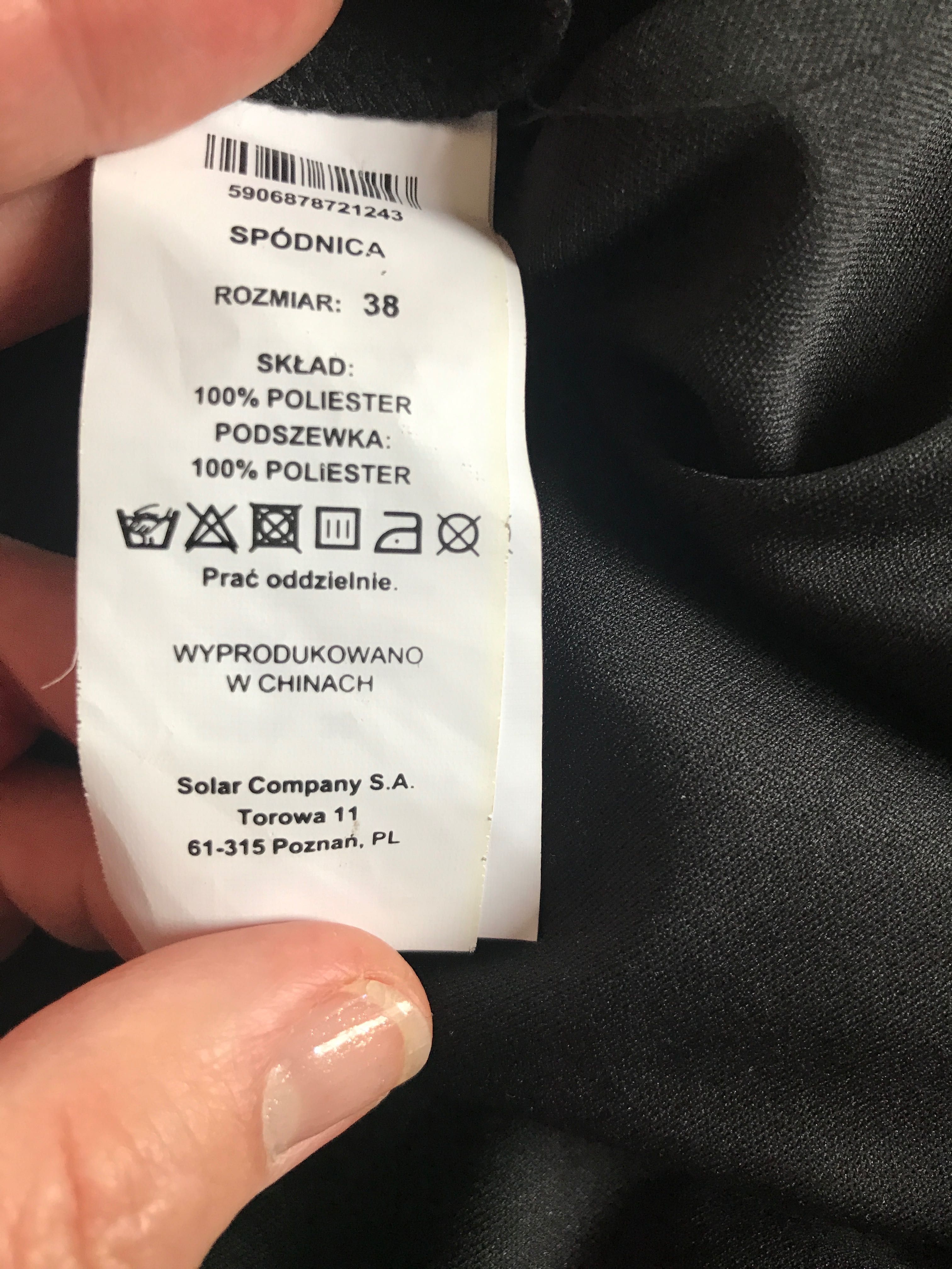 Solar sukienka wieczorowa Sylwester studniówka czarna tiul cekiny