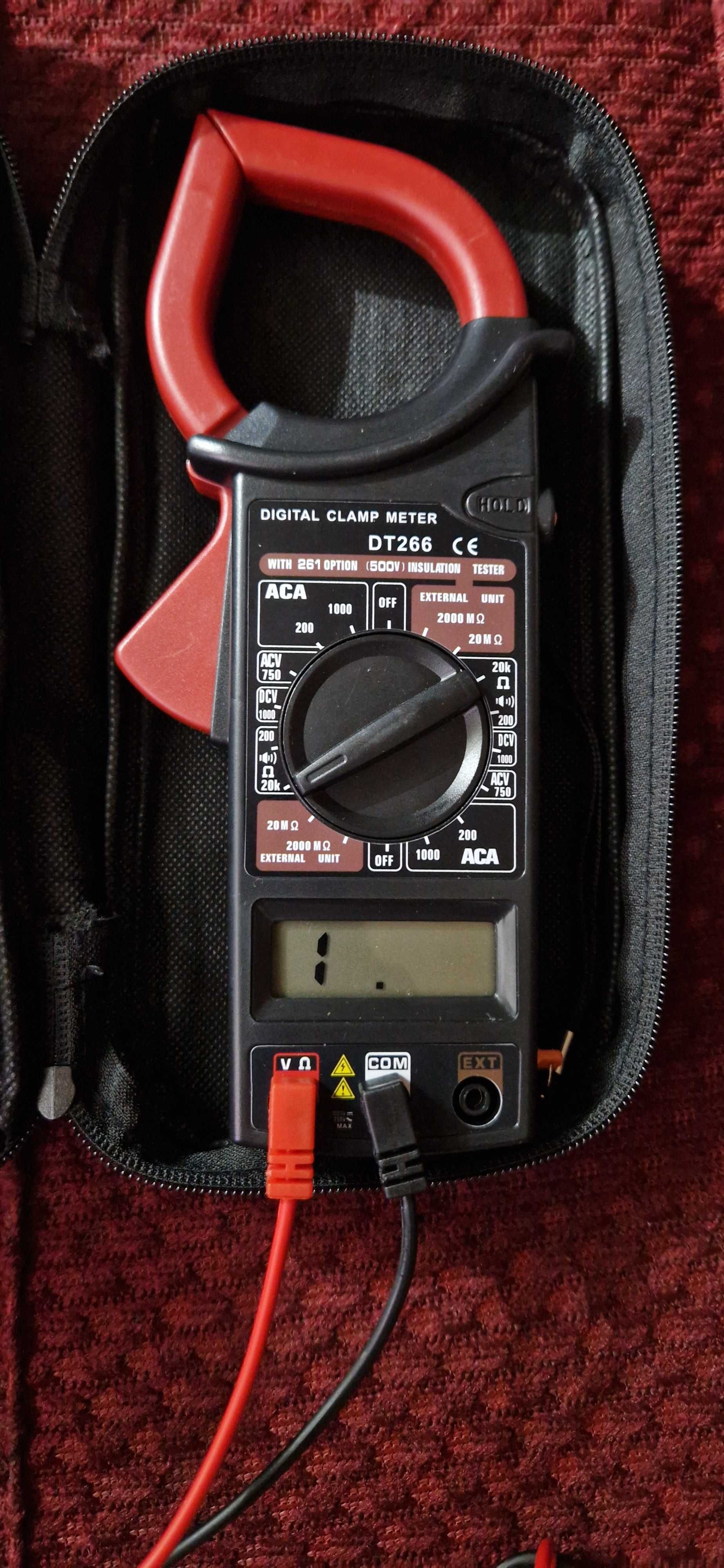 Токовые клещи + мультиметр DT-266