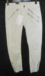 Kremowe jeansy rurki z zamkami na dole G-star Raw 27/32