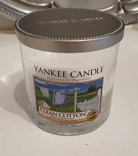 Yankee Candle clean cotton 198 g pusta szklanka/słoik z deklem