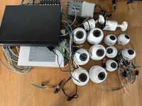 Rejestrator dysk switch kamery komplet Internec security solutions
