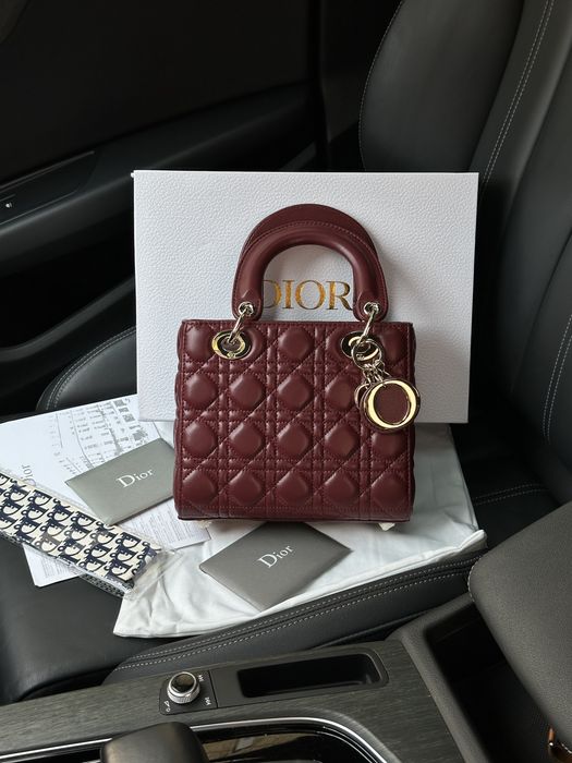 Torebka Dior lady burgundy