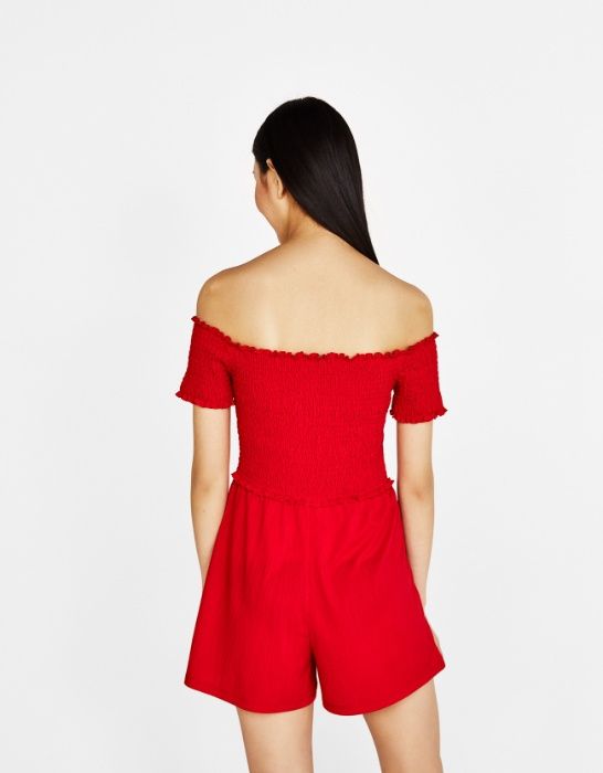 Macacão Off-the-shoulder - Bershka