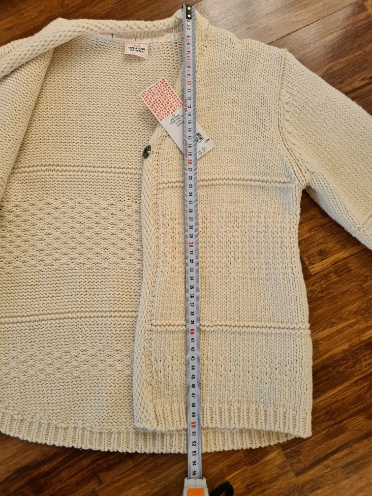 NOWY Sweter 146-152 Bluza Kardigan peleryna narzutka kurtka