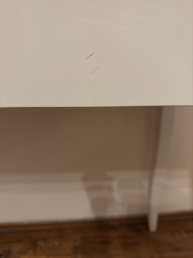 Toaletka biala 100x50