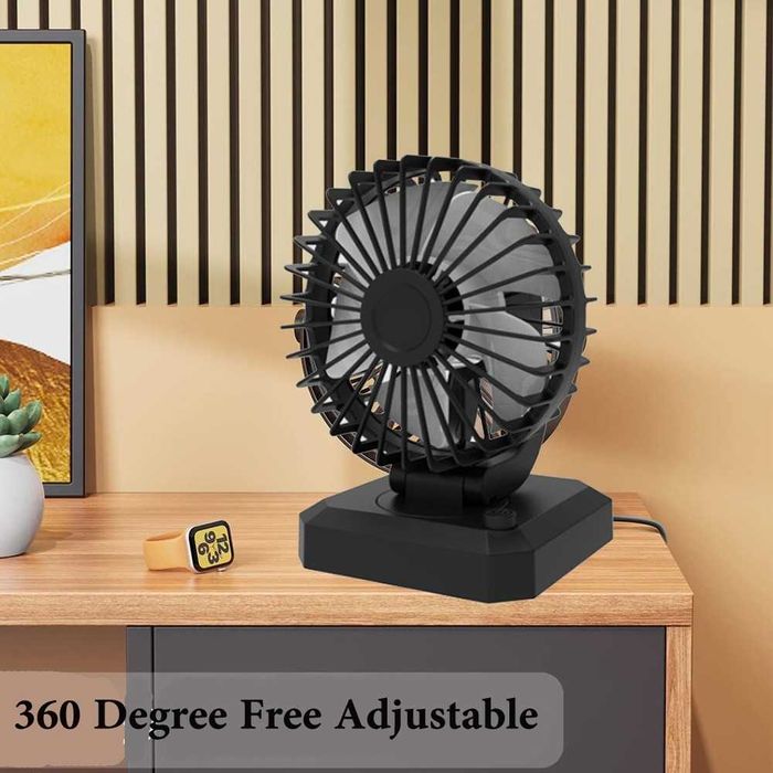 Wentylator Wiatrak Stojący Przenośny Mocny Biurkowy Samochodowy na USB