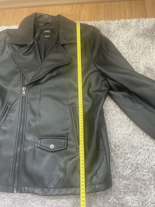 Шкіряна куртка чоловіча Pull&Bear