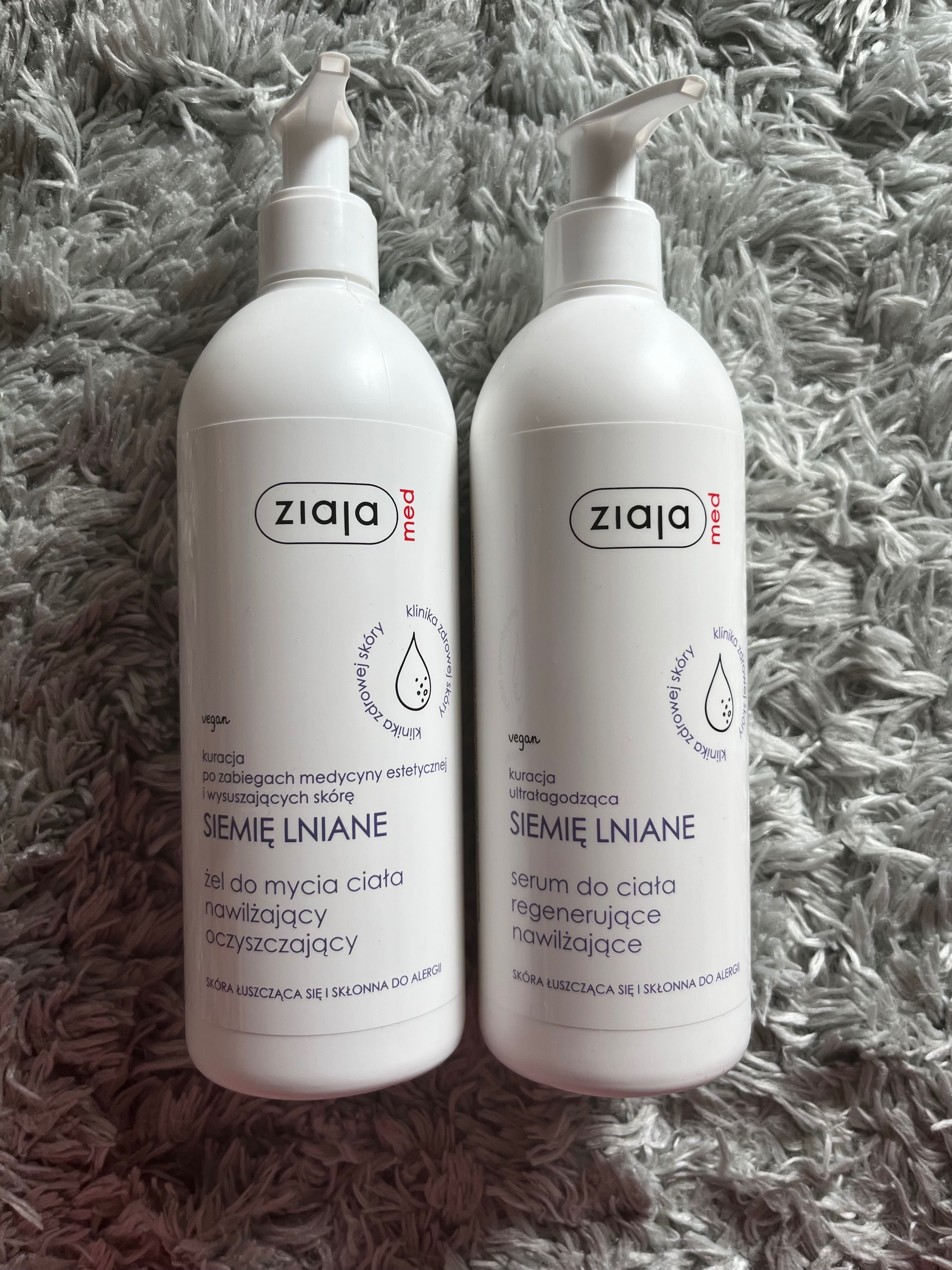 Ziaja Med zestaw żel i serum do ciała plus krem do twarzy SPF 20