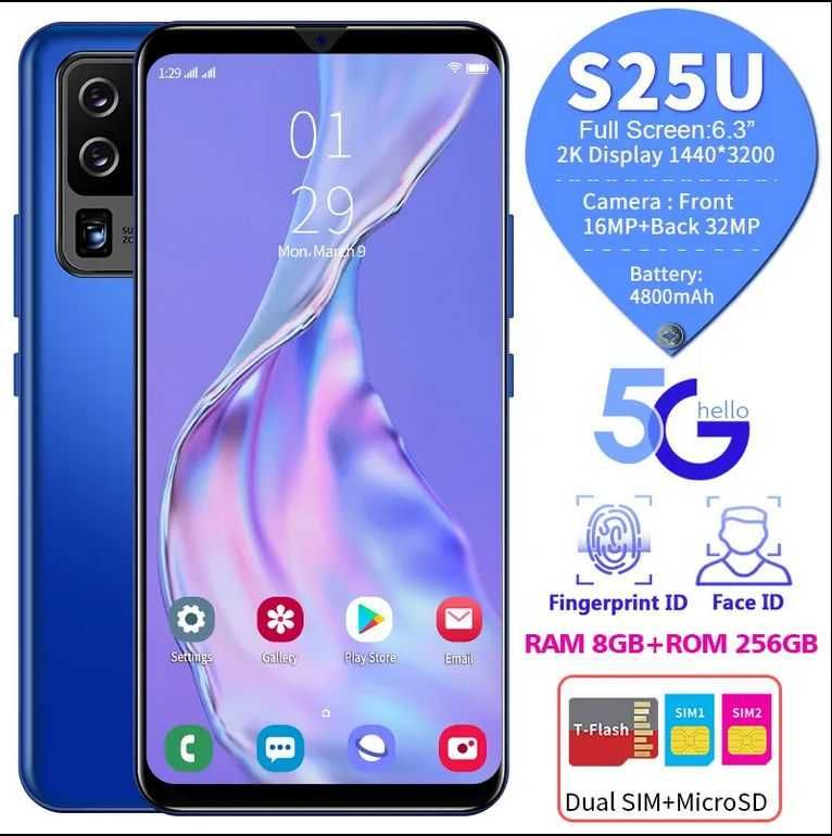 Новый в коробке телефон S25U. 8 / 256 GB