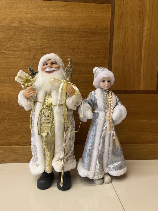 Дід мороз і Снігурочка новорічний декор