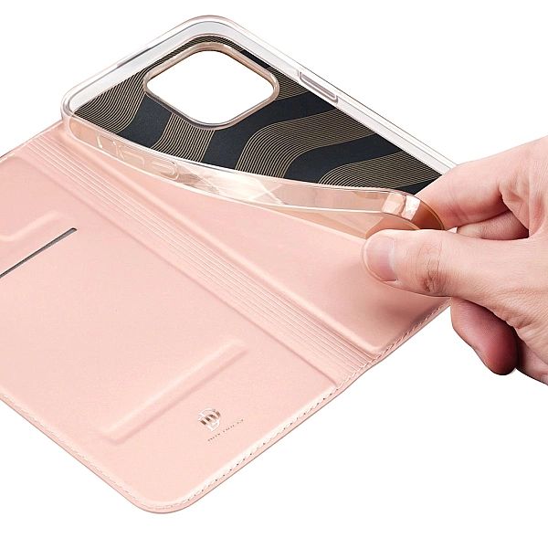 Etui do iPhone 15 Pro Max pokrowiec z klapką i portfelem Dux Ducis Ski