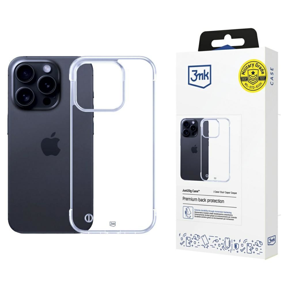 Etui 3MK Just20g Clear Case do iPhone 16 Pro Max
