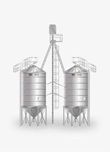 SILOSY zbożowe Lejowe silos od 10T do 2000Ton Ocynk Polski producent