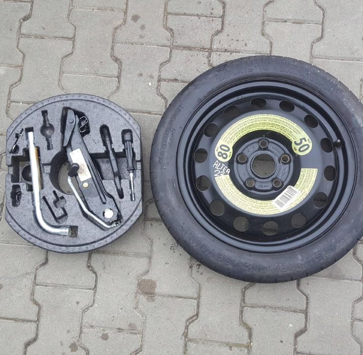 SEAT ALTEA LEON II A3 8P KOŁO DOJAZDOWE 16 5X112 LEWAREK