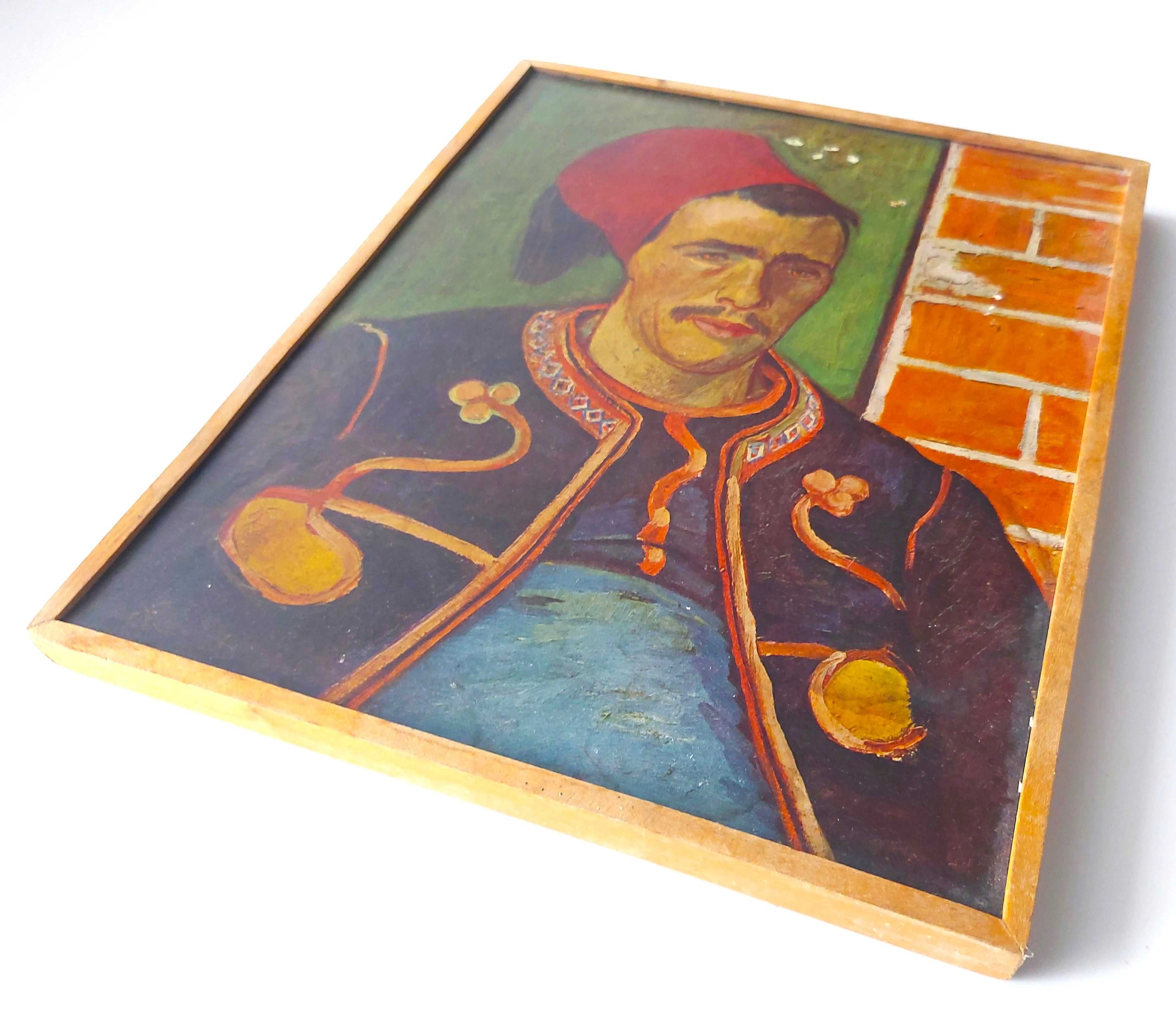 Obraz Żuaw The Zouave - Vincent van Gogh 23,5x19,5 Reprodukcja PRL