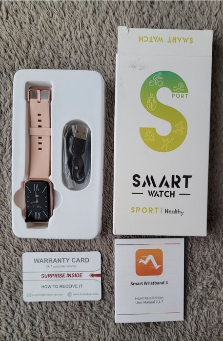 BingoFit Smartwatch krokomierz fitness tracker Róż