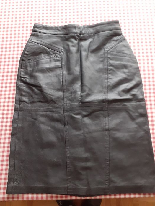 Spódnica że skóry naturalnej