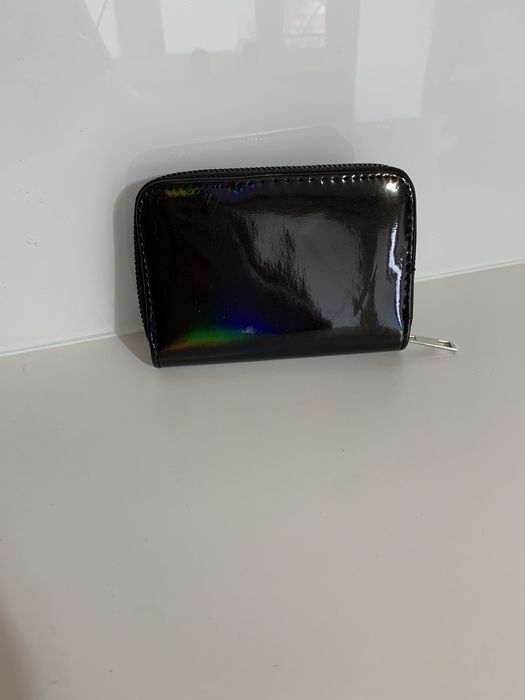 Portfel lakierowany czarny