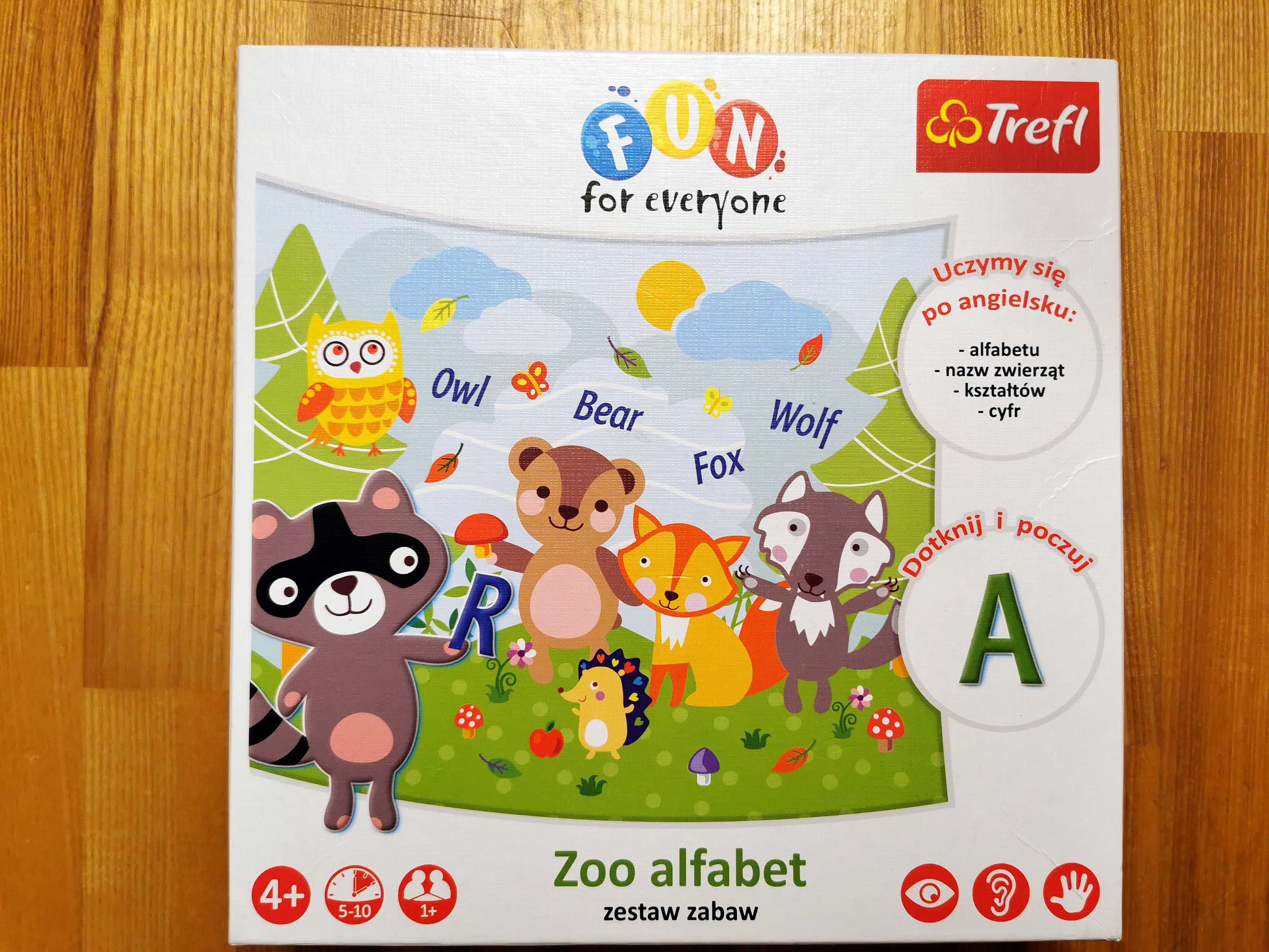 Gra edukacyjna Zoo alfabet - Trefl. Do nauki angielskiego 4+