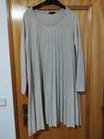 Vestido Malha Bege XL Novo