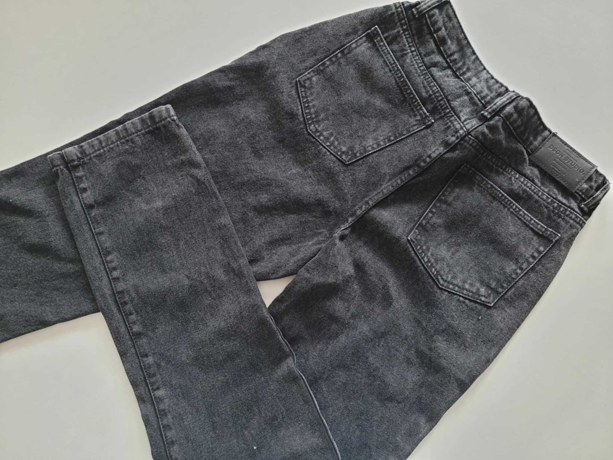 NOWE spodnie damskie BOOHOO – czarne jeansy – rozmiar 38 / M