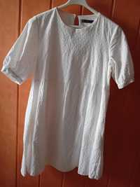 Biala koronkowa sukienka r 36 38