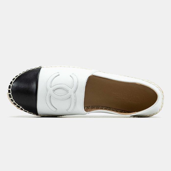 Еспадрильї Chanel White Black Luxe еспадрилі